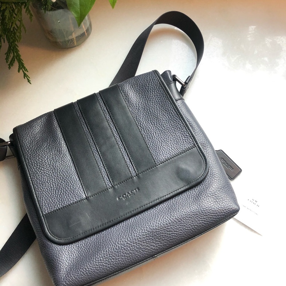 Coach Pebbled Leather Messenger Bag